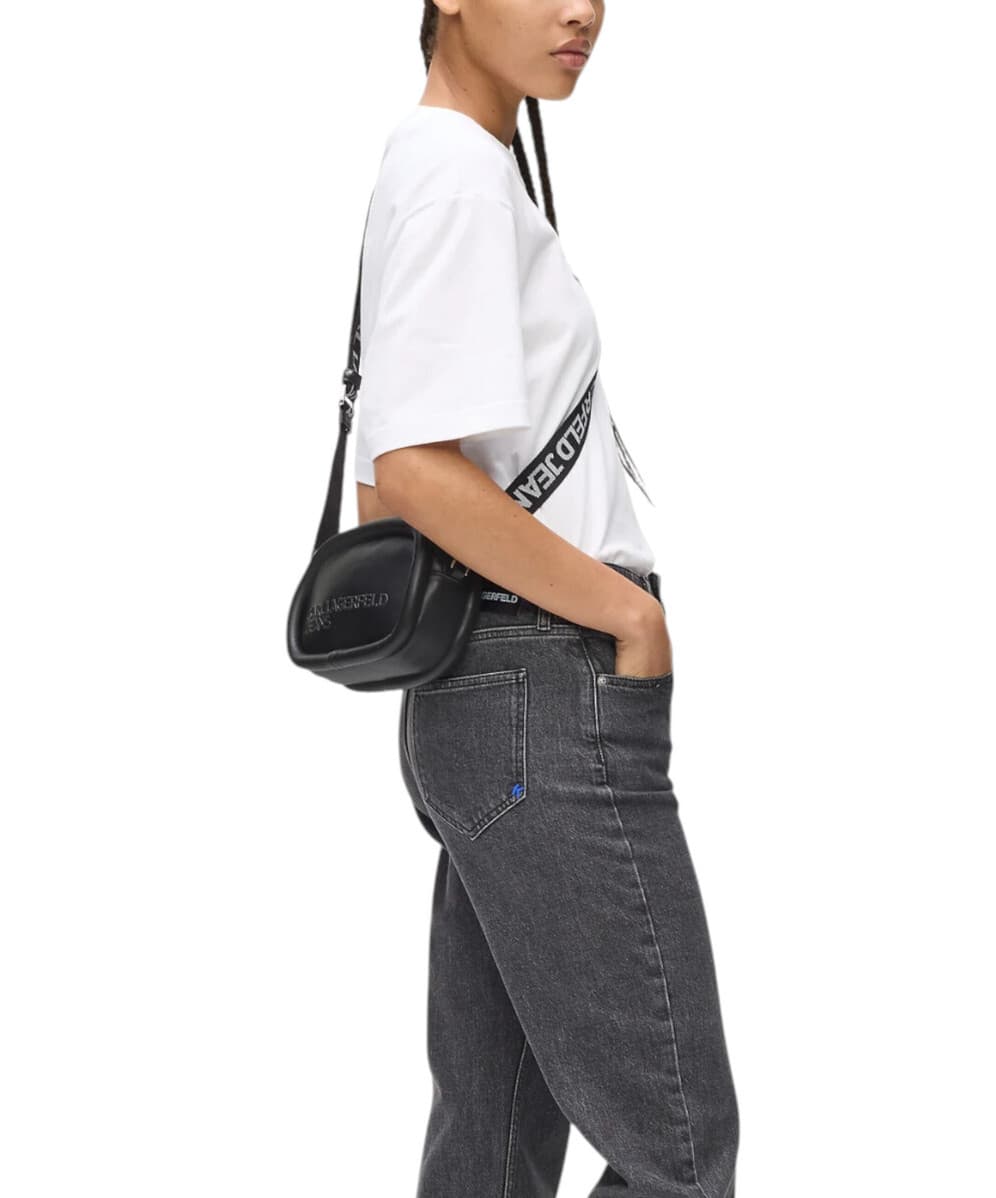 Γυναικεία Puffy Τσάντα Χιαστί Μαύρη Karl Lagerfeld Jeans A4W30153-999 BLACK