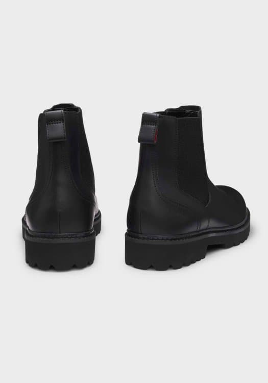 Ανδρικά Δερμάτινα Draven Μποτάκια Μαύρα Hugo 50552708-001