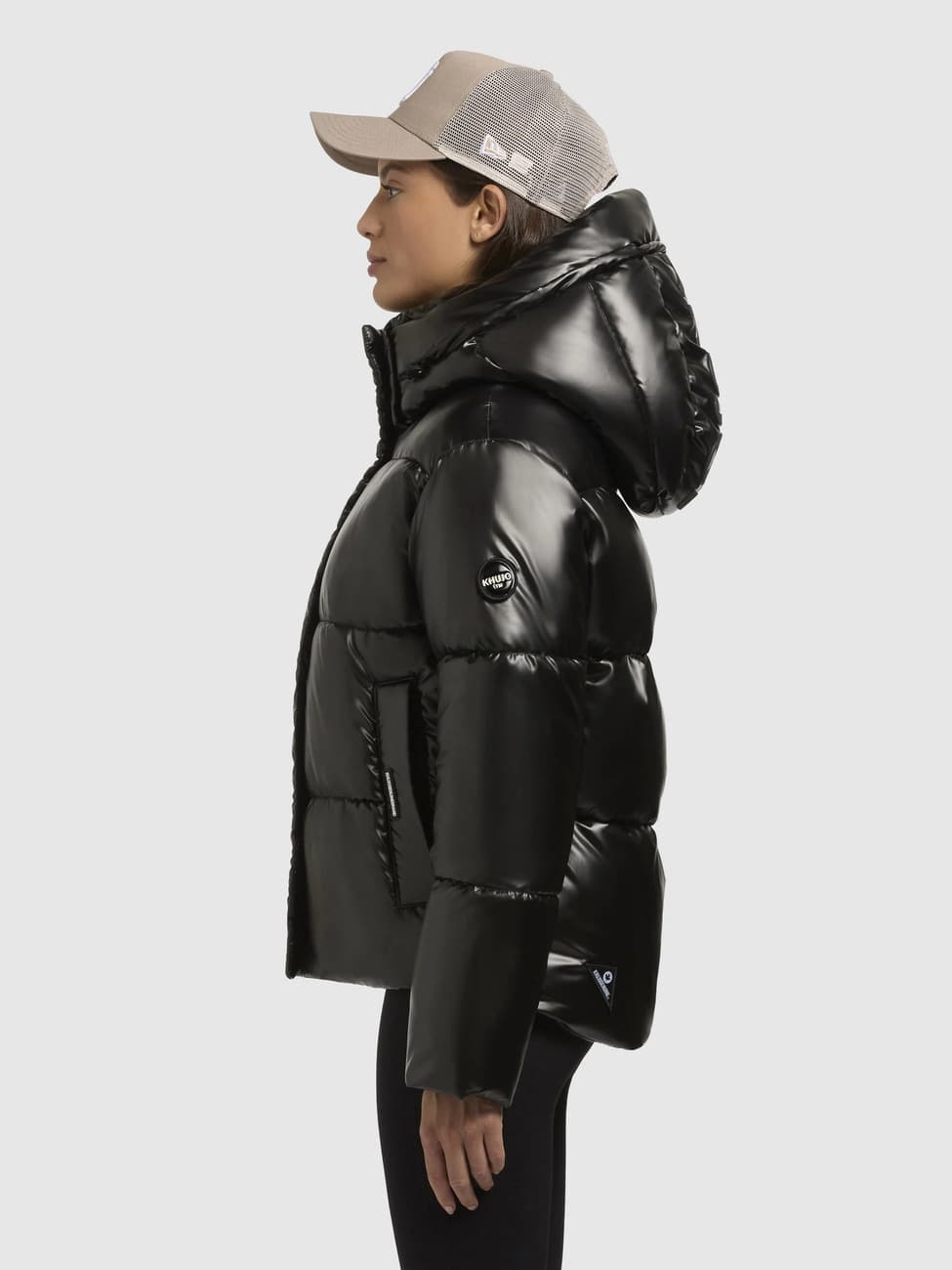 Γυναικείο Devina2 Shiny Μπουφάν Μαύρο Khujo KJ1085JK253-BLACK
