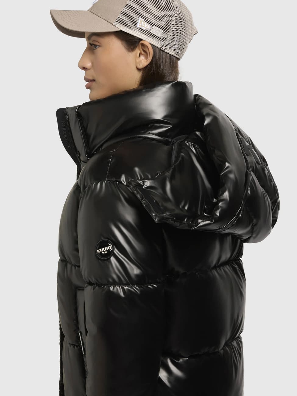 Γυναικείο Devina2 Shiny Μπουφάν Μαύρο Khujo KJ1085JK253-BLACK