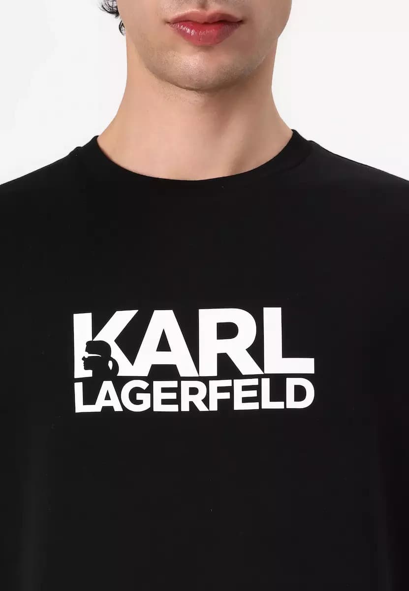 Ανδρικό T-shirt Μαύρο Karl Lagerfeld 755087 554235-990