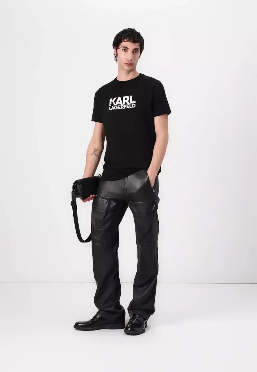 Ανδρικό T-shirt Μαύρο Karl Lagerfeld 755087 554235-990