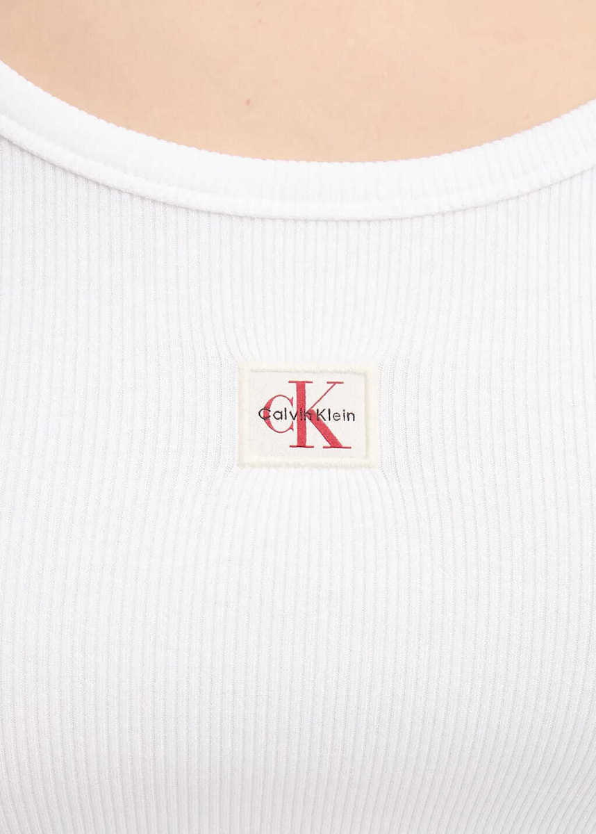 Γυναικείο Μακρυμάνικο Τοπ Λευκό Calvin Klein LV047D218G-YAA