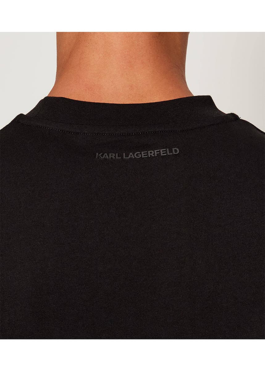Ανδρικό T-shirt Μαύρο Karl Lagerfeld 755041 554225-990