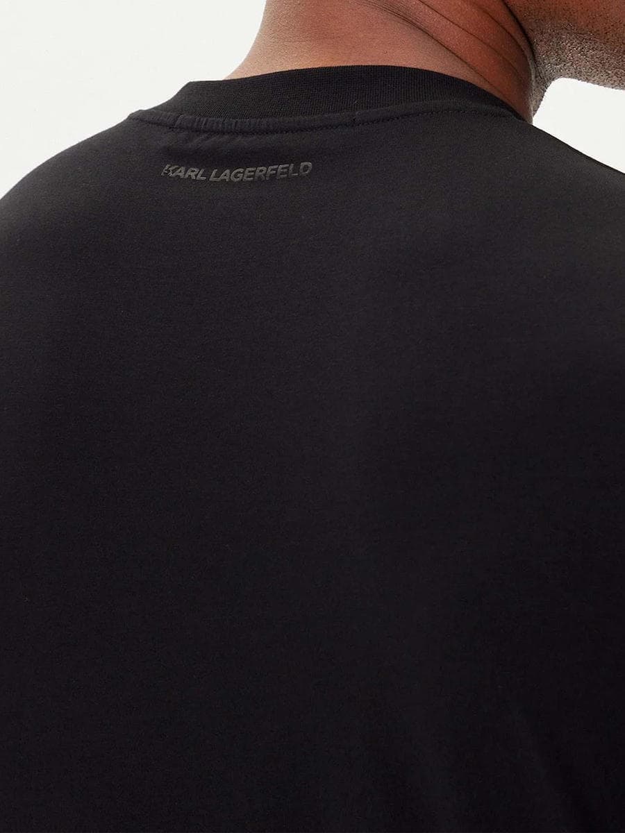 Ανδρικό T-shirt Μαύρο Karl Lagerfeld 755032 554221-990