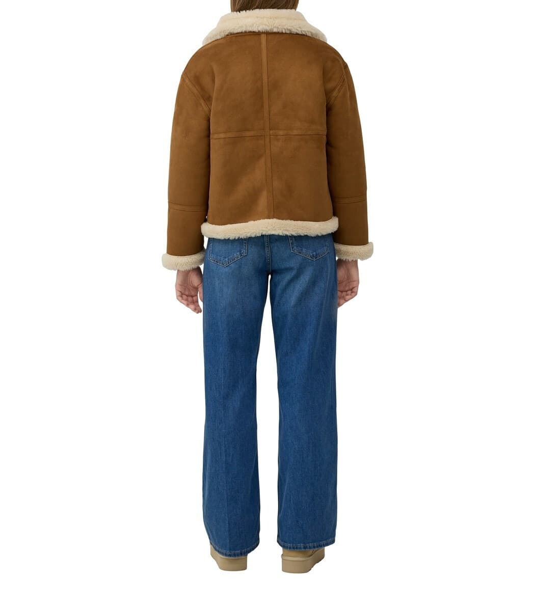 Γυναικείο Μπουφάν Διπλής Όψεως Καφέ/Μπεζ S.Oliver 2166609-8486