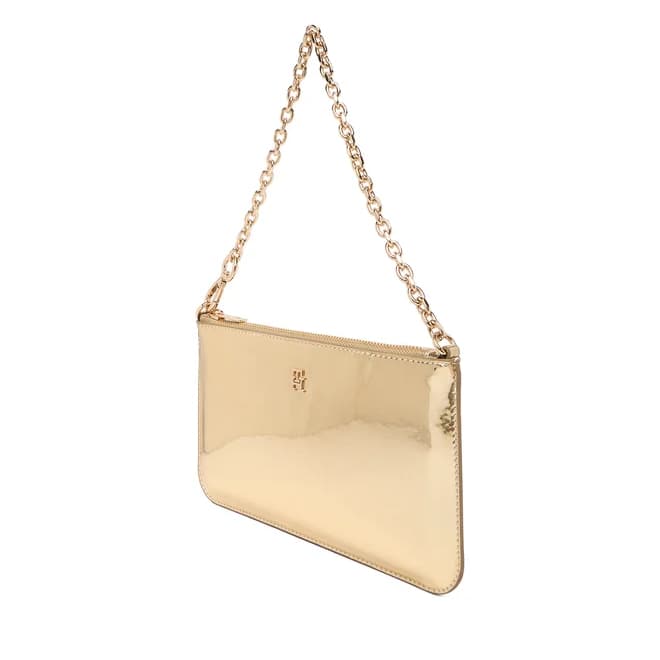 Γυναικεία Τσάντα-Φάκελος Χρυσή Tommy Hilfiger AW0AW18219-0HS