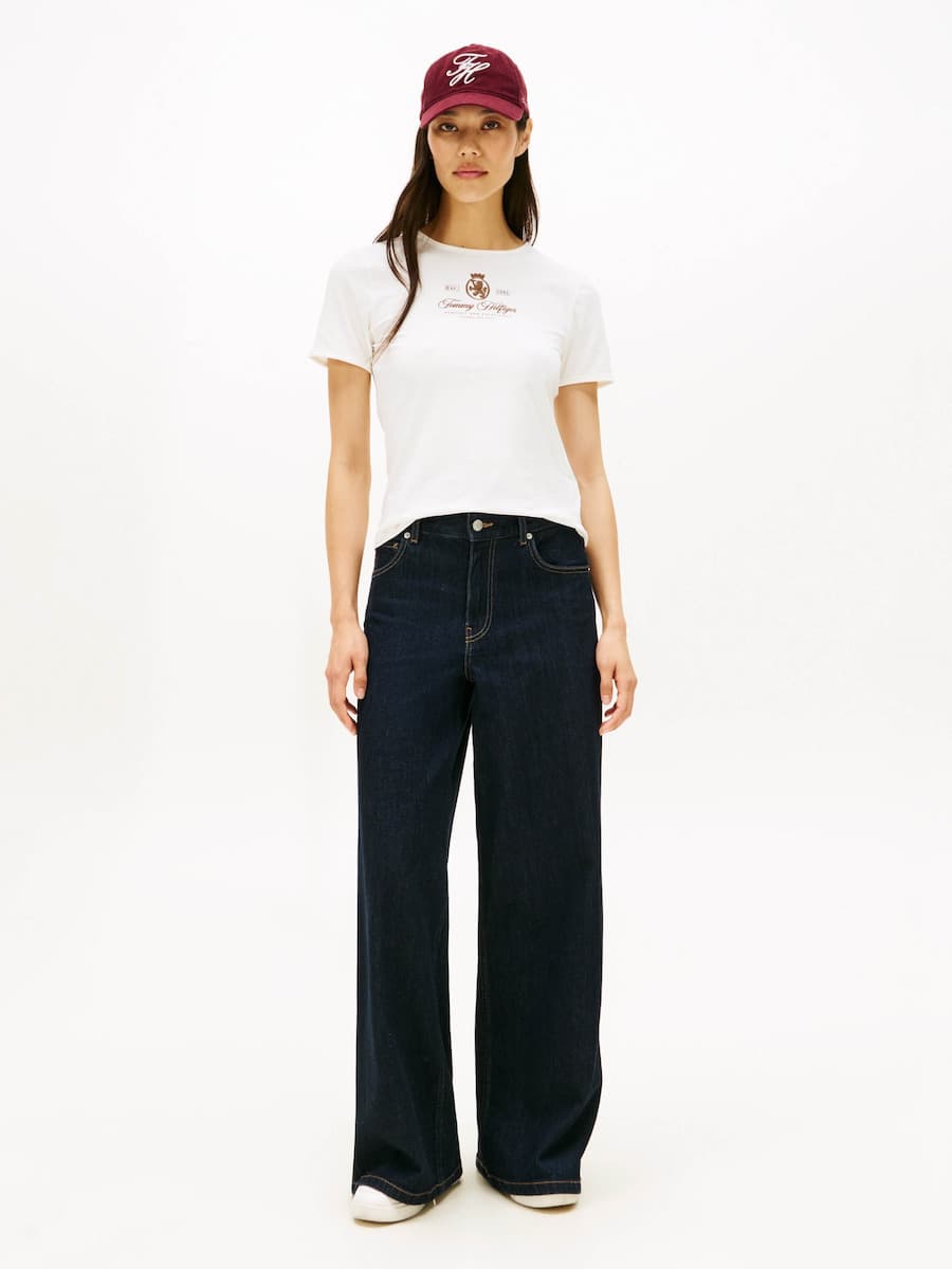 Γυναικείο T-shirt Λευκό Tommy Hilfiger WW0WW47316-YBL