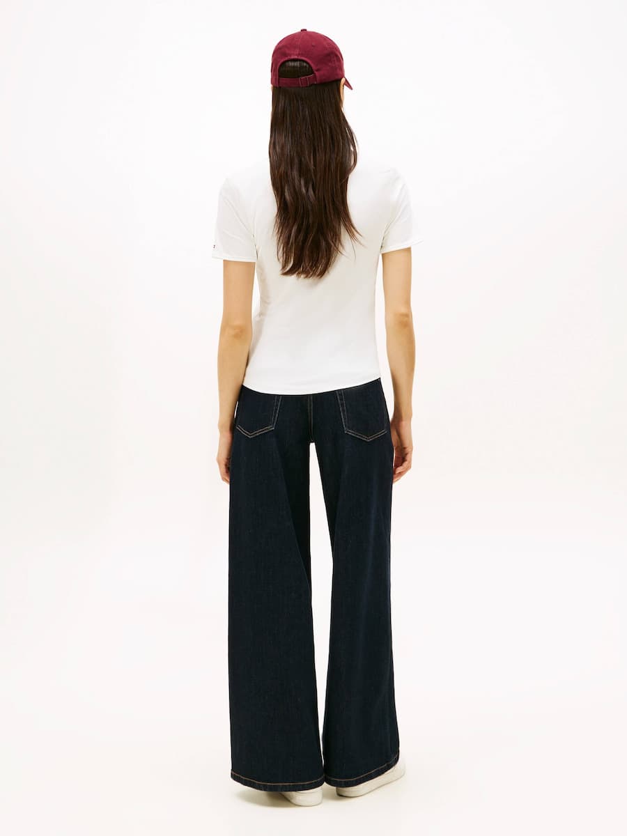 Γυναικείο T-shirt Λευκό Tommy Hilfiger WW0WW47316-YBL