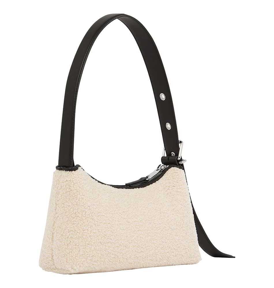 Γυναικεία Sherpa Τσάντα Ώμου Μπεζ Tommy Jeans AW0AW18011-YBH