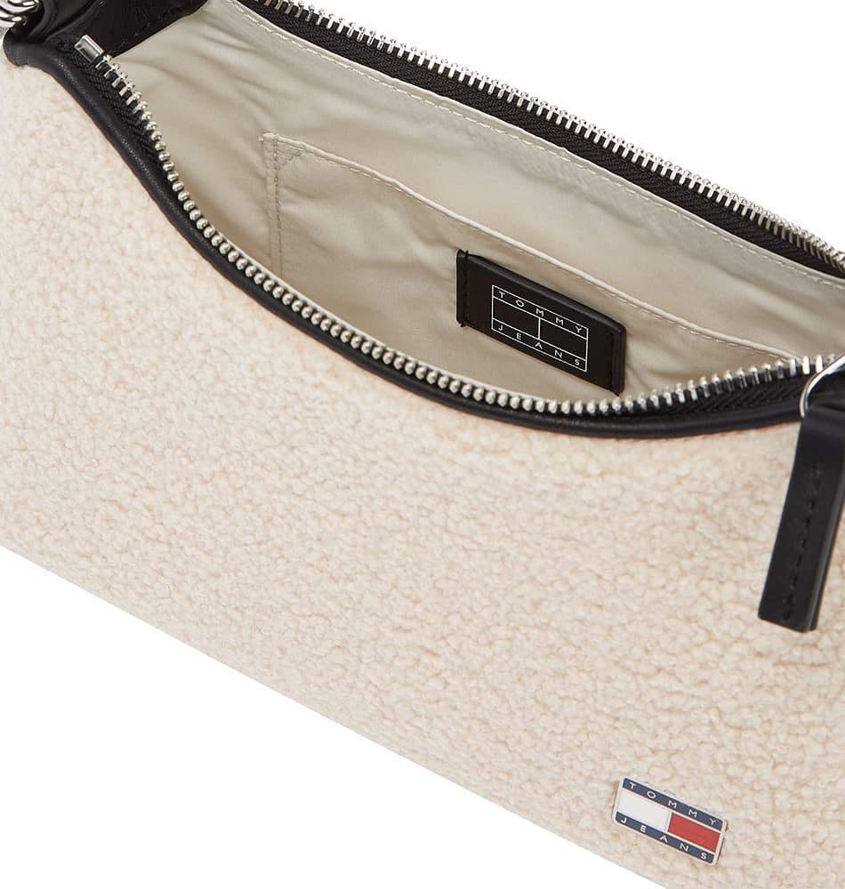 Γυναικεία Sherpa Τσάντα Ώμου Μπεζ Tommy Jeans AW0AW18011-YBH