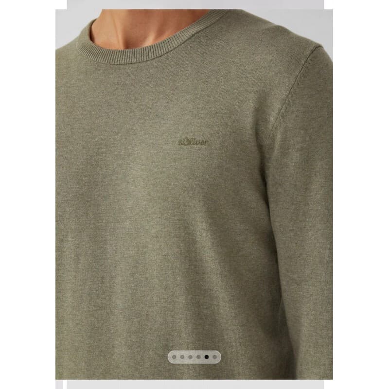 Ανδρικό Πουλόβερ Λαδί S.Oliver 2170218-78W0