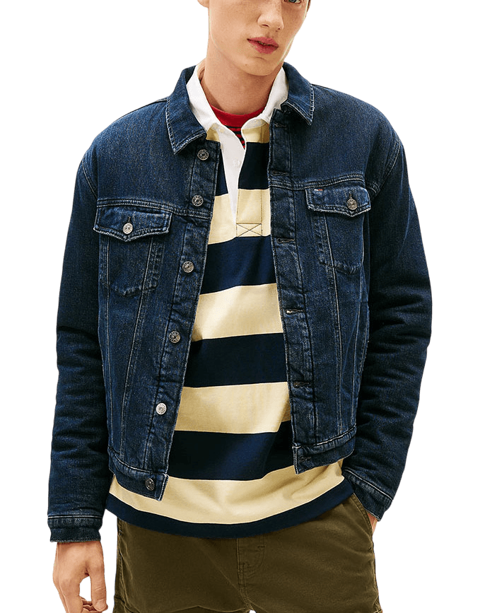 Ανδρικό Ryan Τζιν Μπουφάν Navy Μπλε Tommy Jeans DM0DM21970-1BK