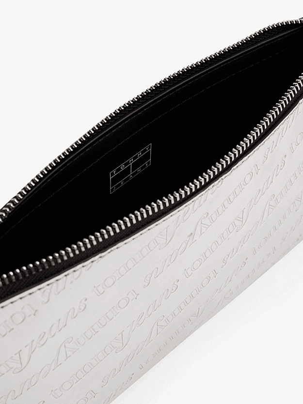 Γυναικεία Metallic Τσάντα Ώμου Ασημί Tommy Jeans AW0AW18009-01N