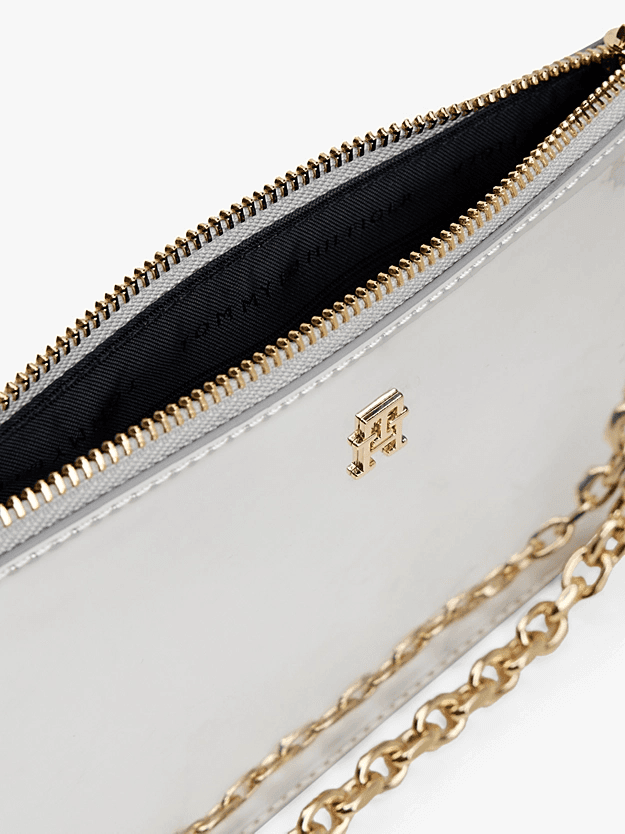 Γυναικεία Τσάντα-Φάκελος Ασημί Tommy Hilfiger AW0AW18219-PE6