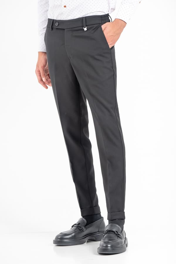 Ανδρικό Παντελόνι Μαύρο Vittorio 2526DIVERSO-BLACK