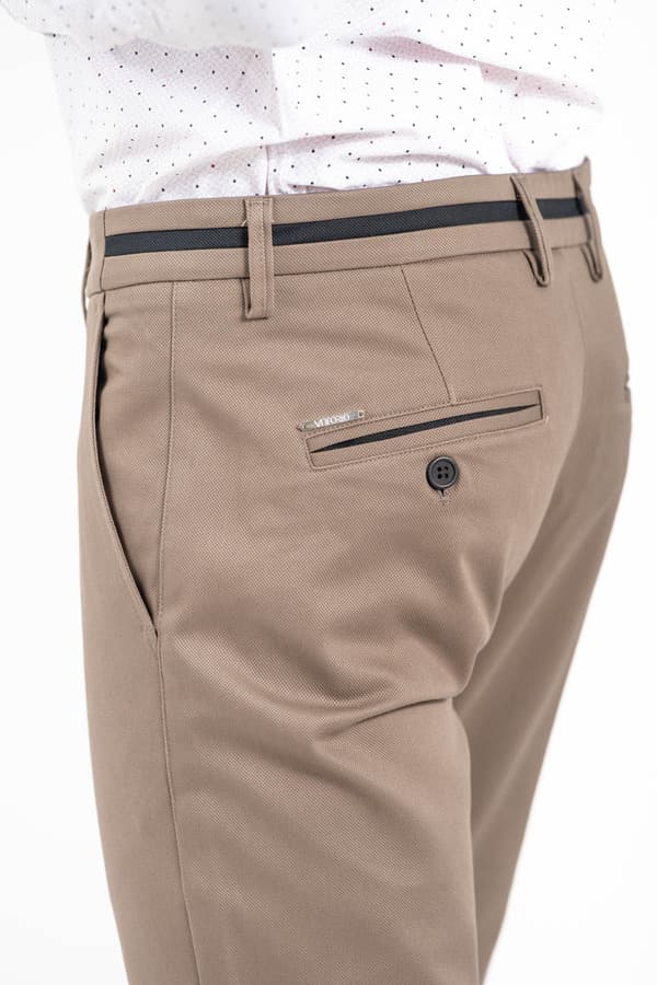 Ανδρικό Παντελόνι Μπεζ Vittorio 2526COMMO-FANCO