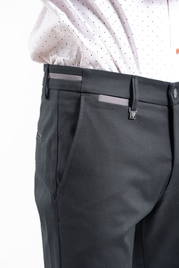 Ανδρικό Παντελόνι Μαύρο Vittorio 2526COMMO-BLACK