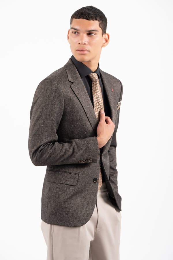 Ανδρικό Σακάκι Καφέ Vittorio CORTE-BROWN