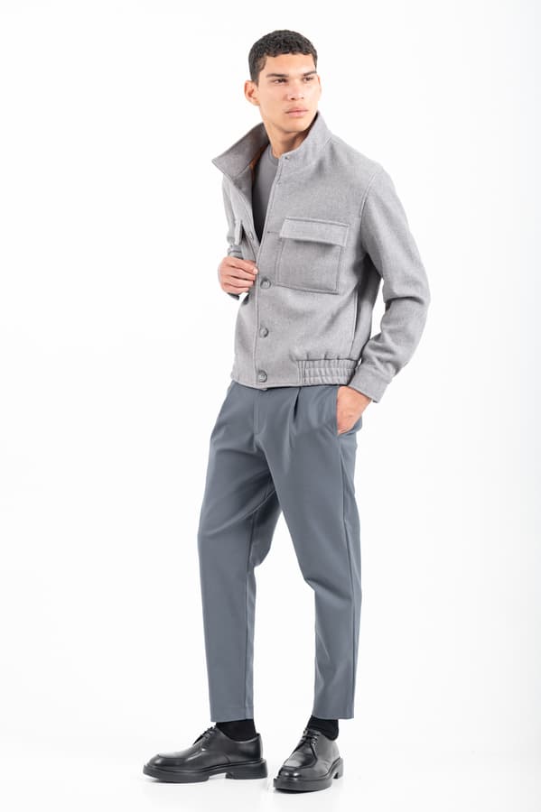 Ανδρικό Μπουφάν Γκρι Vittorio MAZZANO-GREY