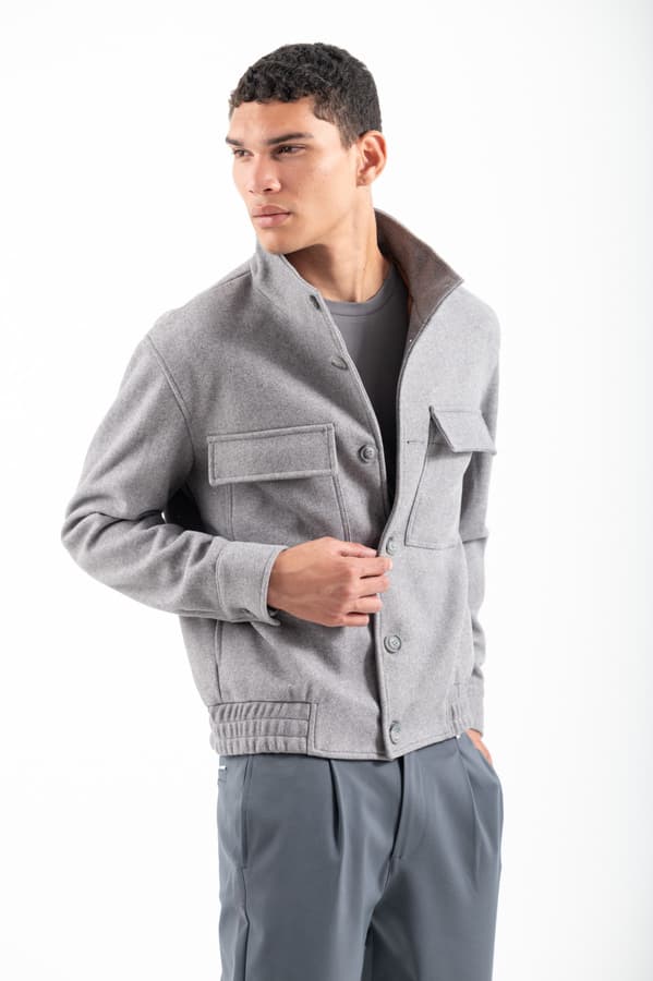 Ανδρικό Μπουφάν Γκρι Vittorio MAZZANO-GREY