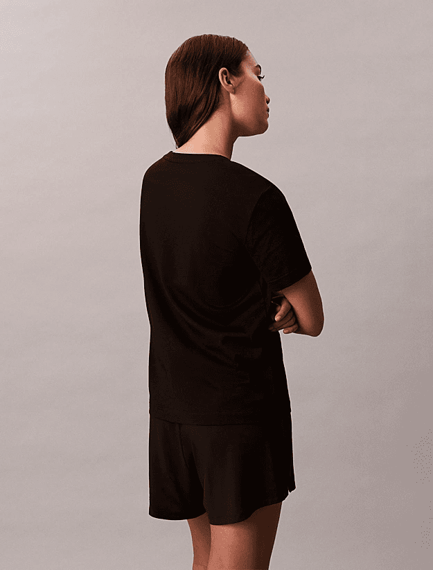 Γυναικείο Σετ T-shirt 2 Τεμαχίων Μαύρα Calvin Klein LV047C906G-001