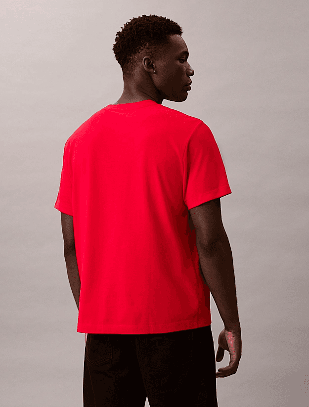 Ανδρικό T-shirt Κόκκινο Calvin Klein LV04RD800G-XMD