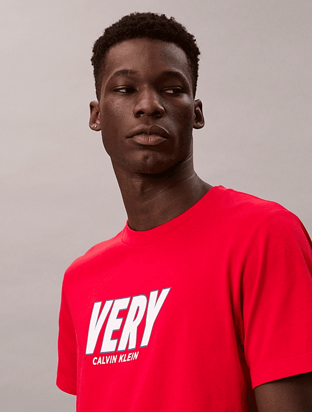 Ανδρικό T-shirt Κόκκινο Calvin Klein LV04RD800G-XMD