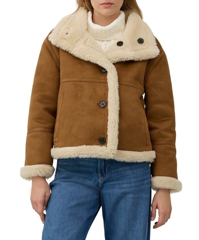 Γυναικείο Μπουφάν Διπλής Όψεως Καφέ/Μπεζ S.Oliver 2166609-8486