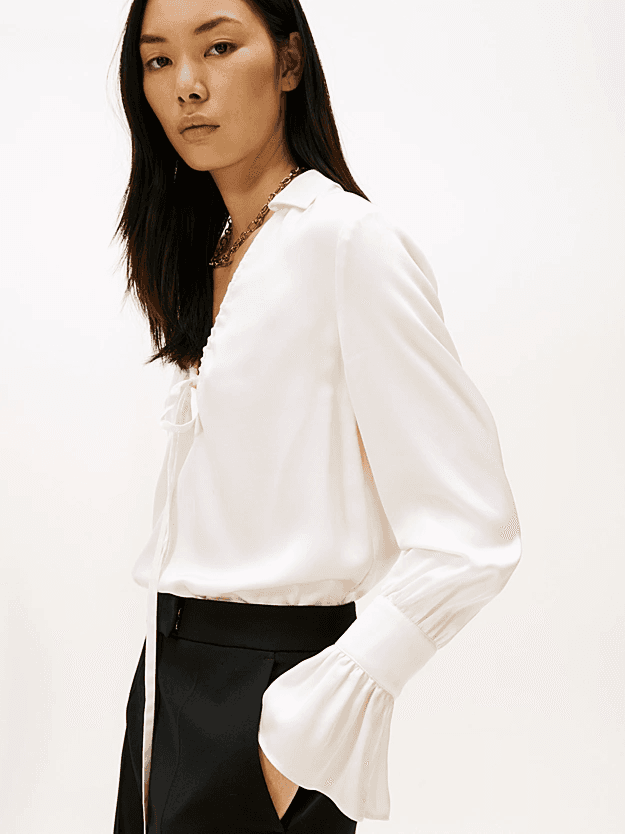 Γυναικεία Μπλούζα Εκρού Tommy Hilfiger WW0WW46846-YA8