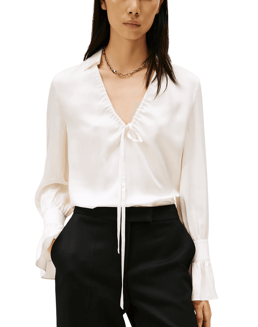 Γυναικεία Μπλούζα Εκρού Tommy Hilfiger WW0WW46846-YA8