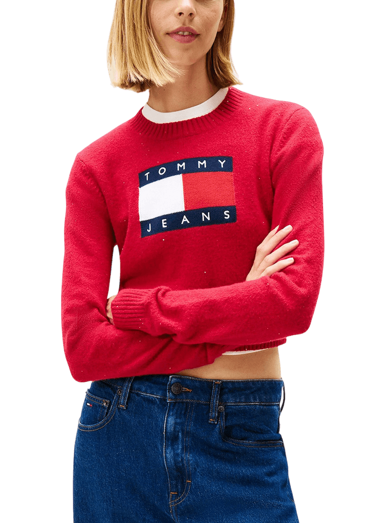 Γυναικείο Πουλόβερ Κόκκινο Tommy Jeans DW0DW21690-XJP