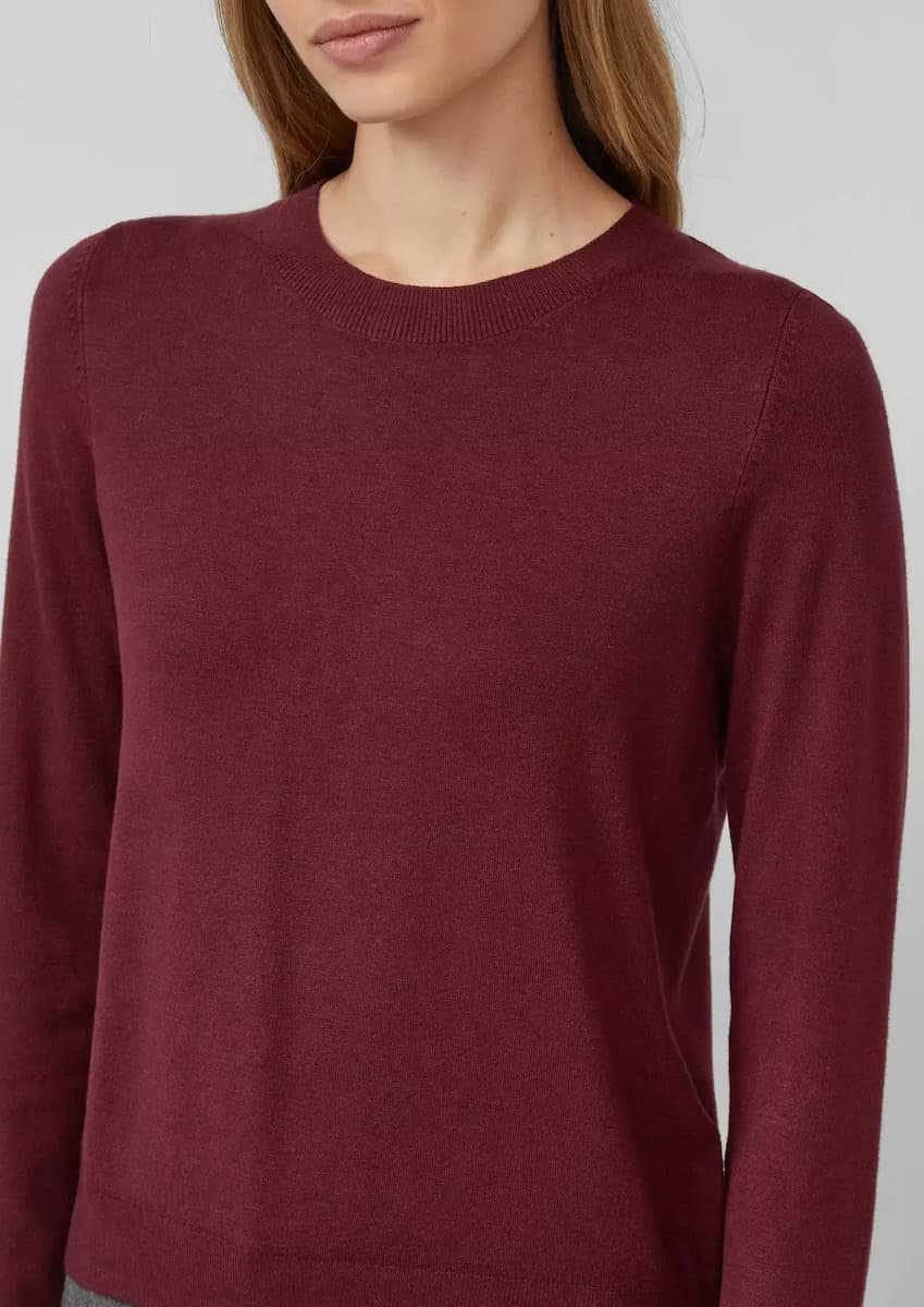 Γυναικείο Πουλόβερ Μπορντό S.Oliver 2159297-3902