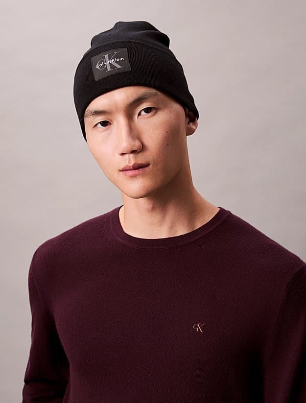 Ανδρικό Σκουφάκι Μαύρο Calvin Klein LV04D8088G-UB1