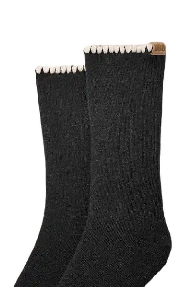 Γυναικείες Marleny Whipstitch Crew Κάλτσες Μαύρες UGG 1163870-BKCRM