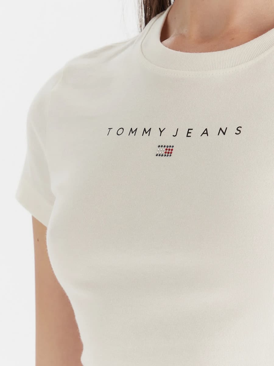 Γυναικείο T-shirt Λευκό Tommy Jeans DW0DW21550-YBH