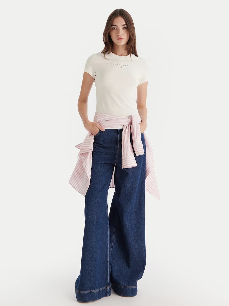 Γυναικείο T-shirt Λευκό Tommy Jeans DW0DW21550-YBH