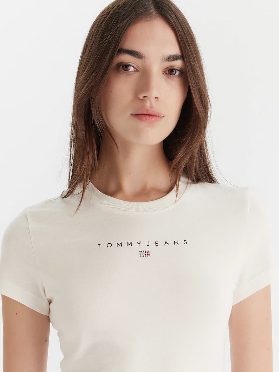 Γυναικείο T-shirt Λευκό Tommy Jeans DW0DW21550-YBH