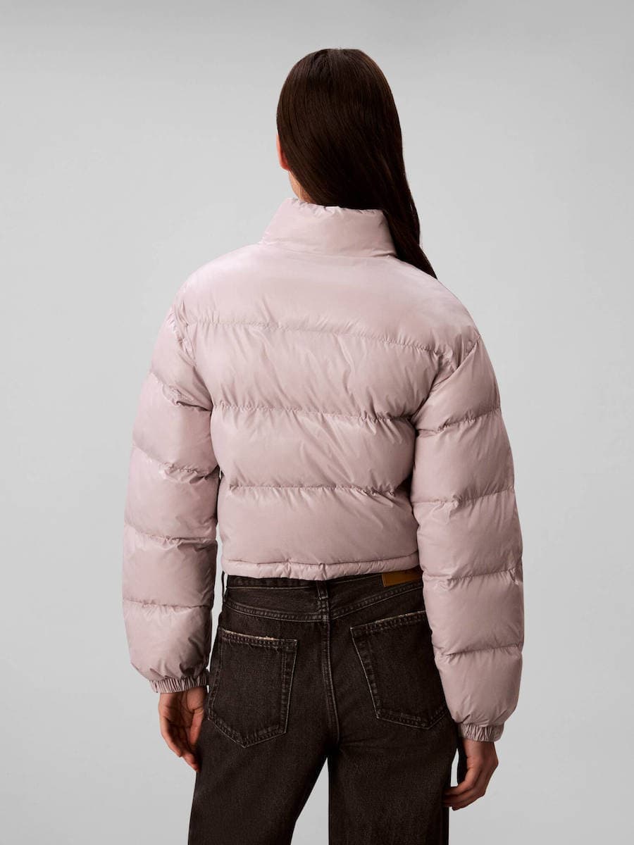 Γυναικείο Puffer Μπουφάν Γκρι Calvin Klein LV047D504G-QJL