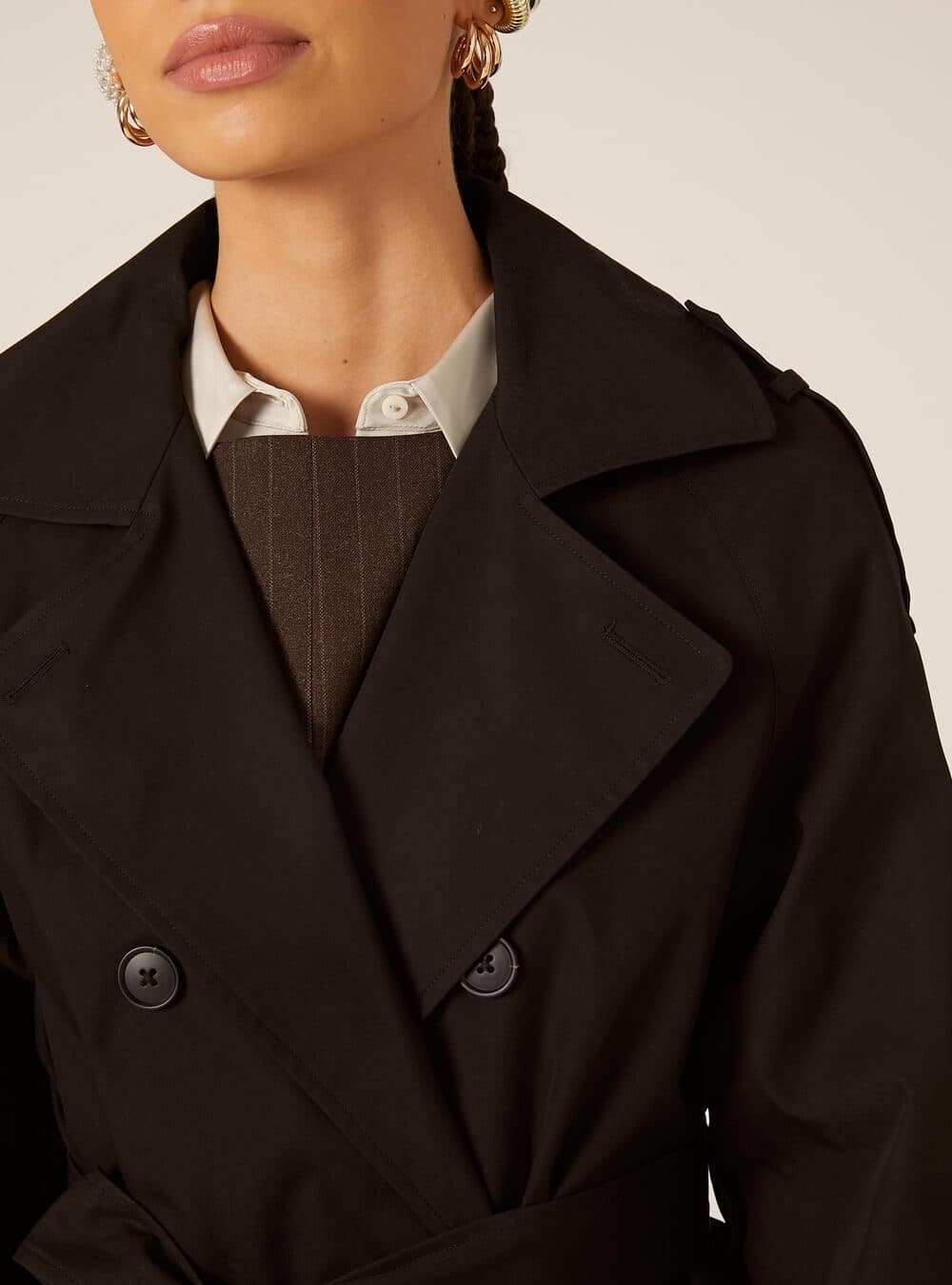 Γυναικεία Καπαρντίνα Μαύρη Alcott CP2375DOAX15-BLACK