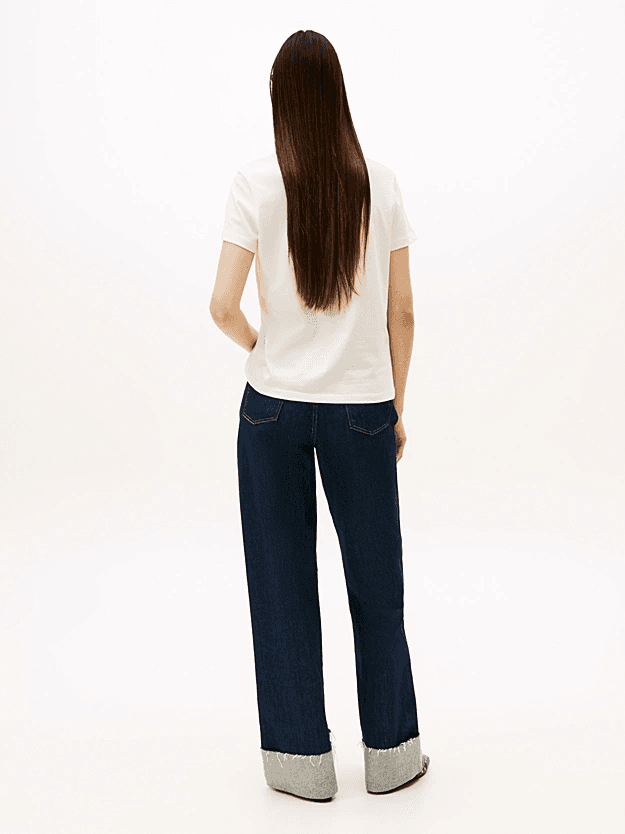 Γυναικείο T-shirt Off White Tommy Jeans DW0DW21965-YBH