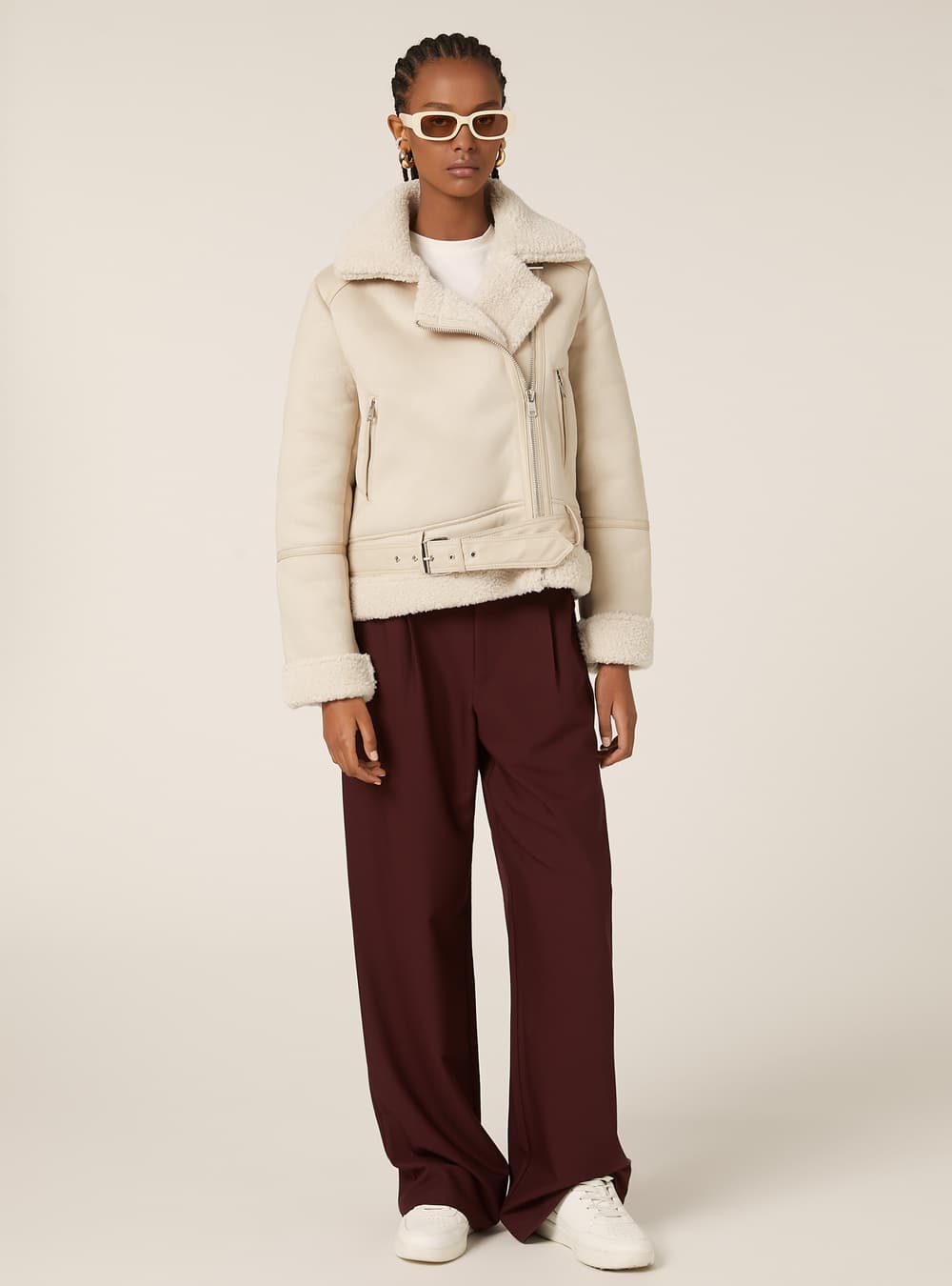 Γυναικείο Μπουφάν Μπεζ Alcott GB0202DOAX15-SAND MEDIUM