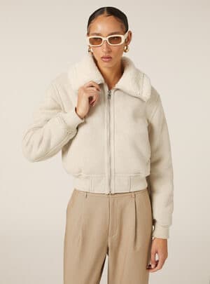 Γυναικείο Μπουφάν Μπεζ Alcott GB0351DOAX15-SAND MEDIUM