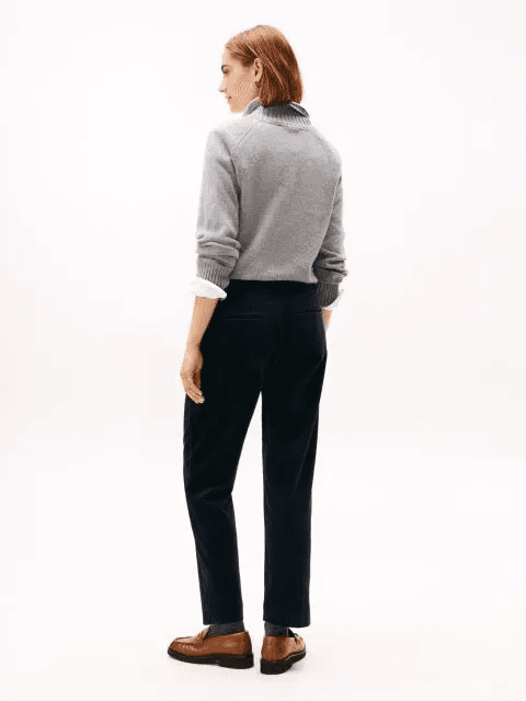 Γυναικείο Κοτλέ Παντελόνι Navy Μπλε Tommy Hilfiger WW0WW46698-C1G