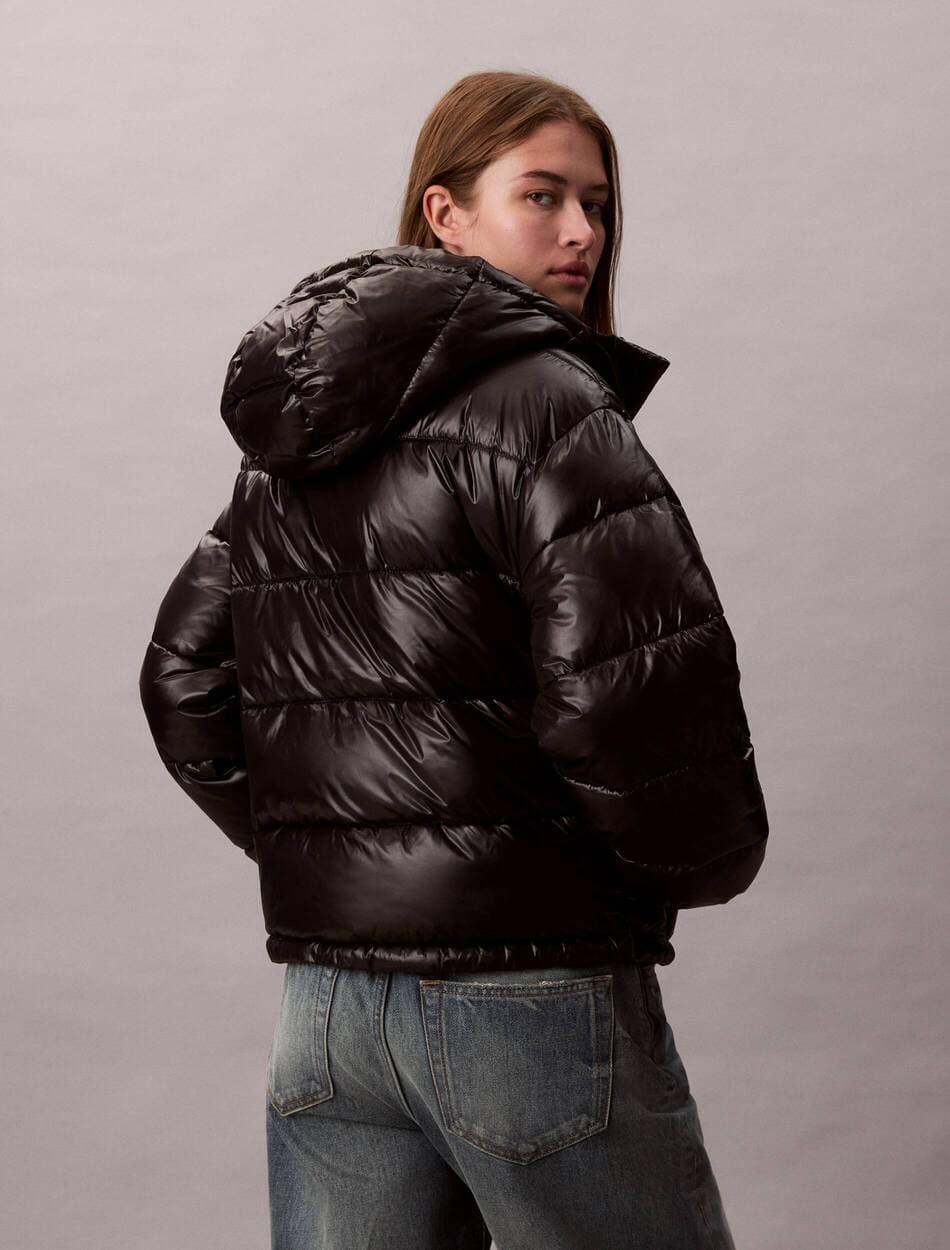 ΜΠΟΥΦΑΝ CALVIN KLEIN SHINE PUFFER JACKET BLACK CALVIN KLEIN