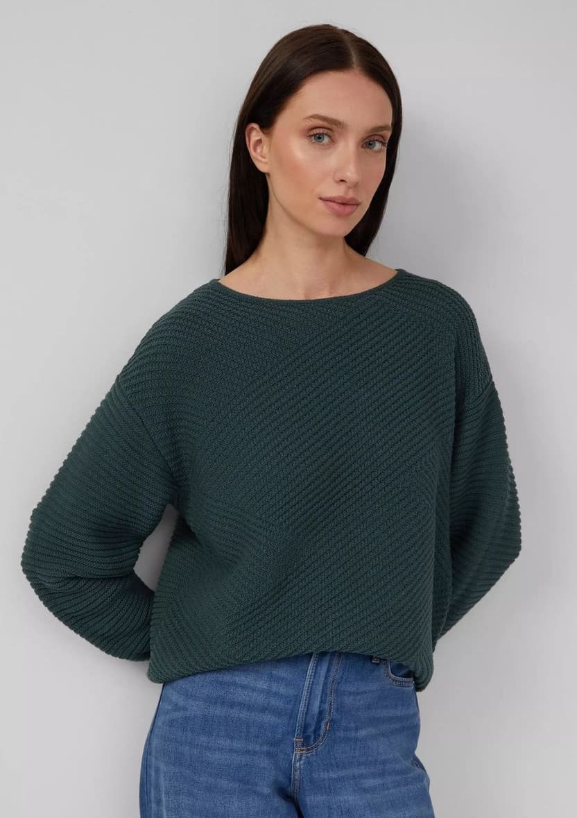 Γυναικείο Πουλόβερ Πετρόλ S.Oliver 2170430-6933