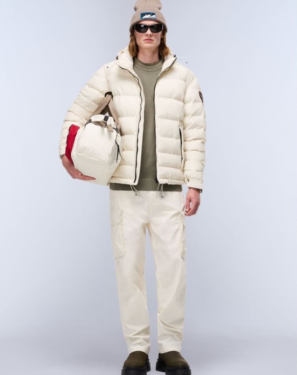 Ανδρικό Terez Μπουφάν Εκρού Napapijri NP0A88TG-N1J1