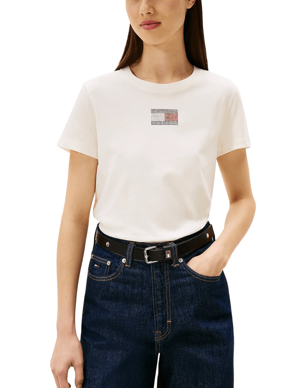 Women's T-Shirts Tommy Hilfiger White
