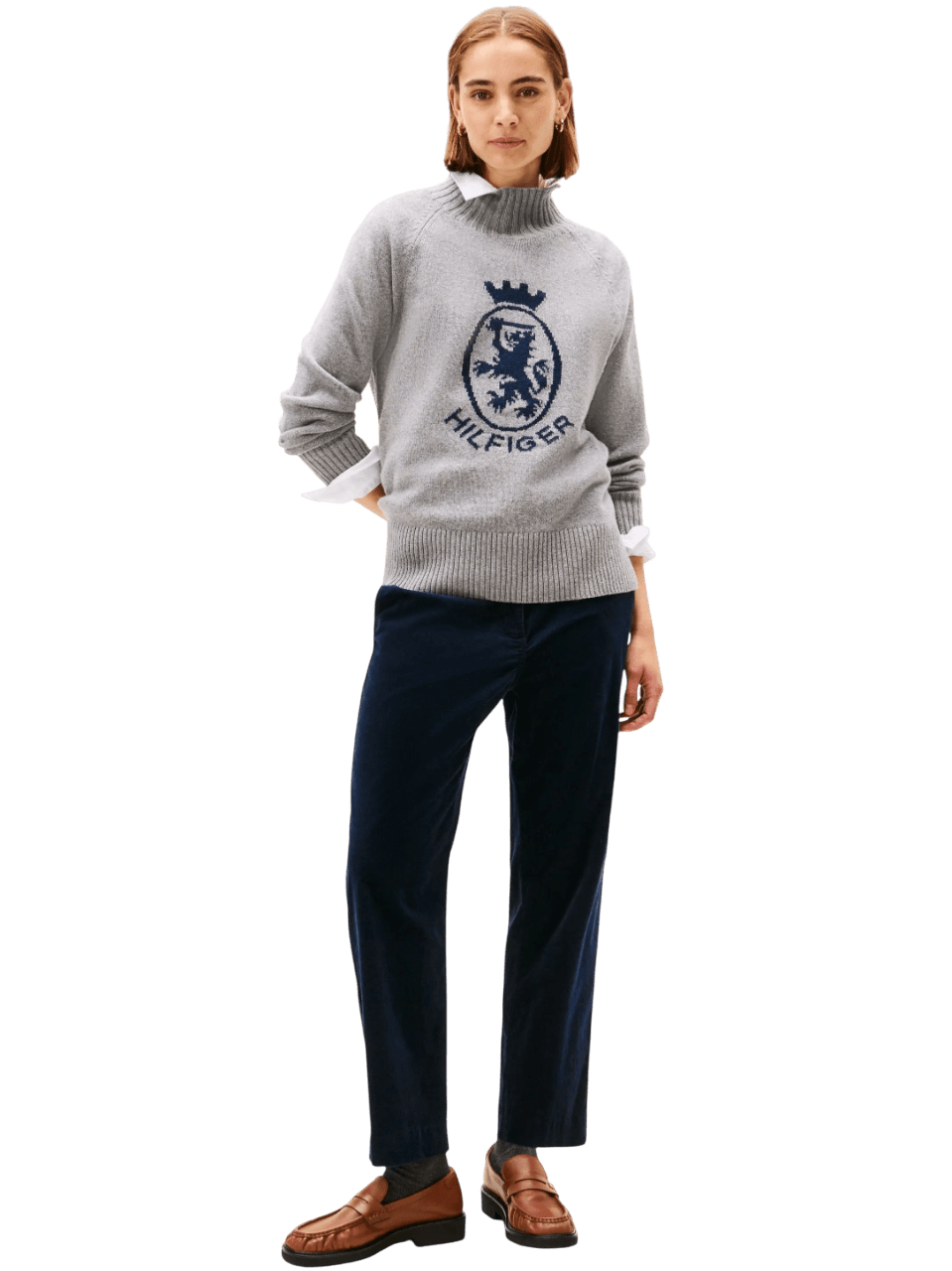 Γυναικείο Κοτλέ Παντελόνι Navy Μπλε Tommy Hilfiger WW0WW46698-C1G