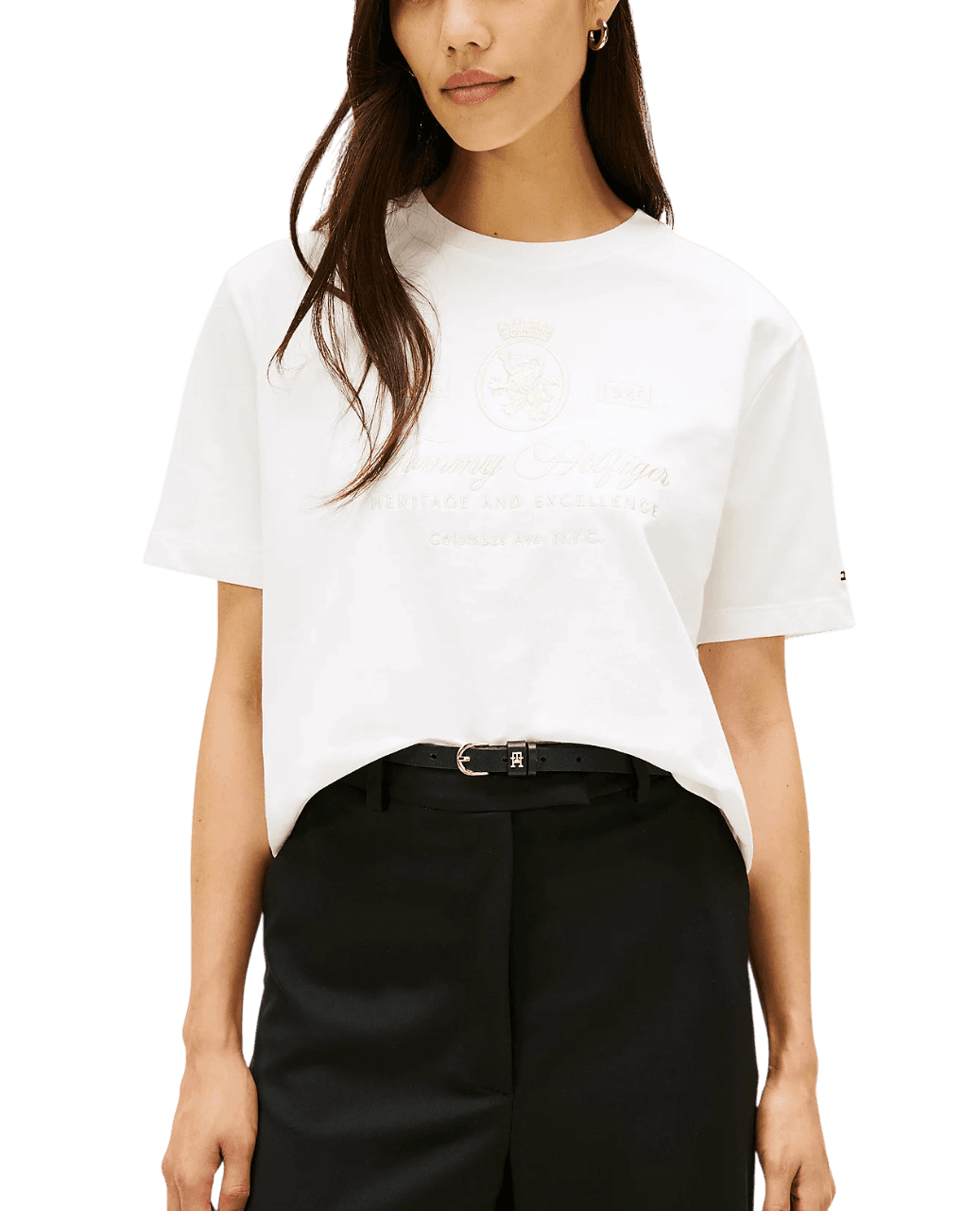 Women's T-Shirts Tommy Hilfiger White